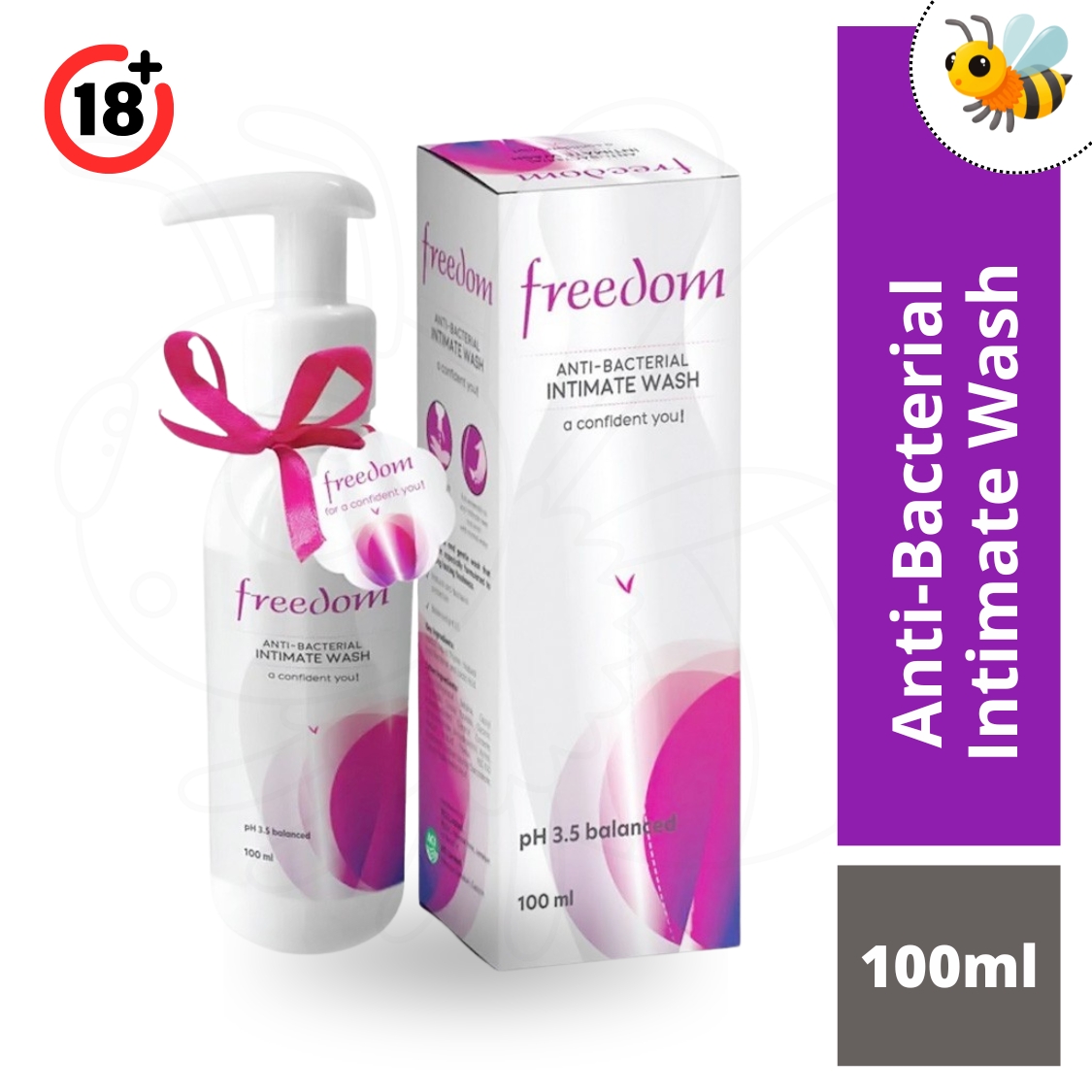 Freedom Anti-Bacterial Intimate Wash 100ml