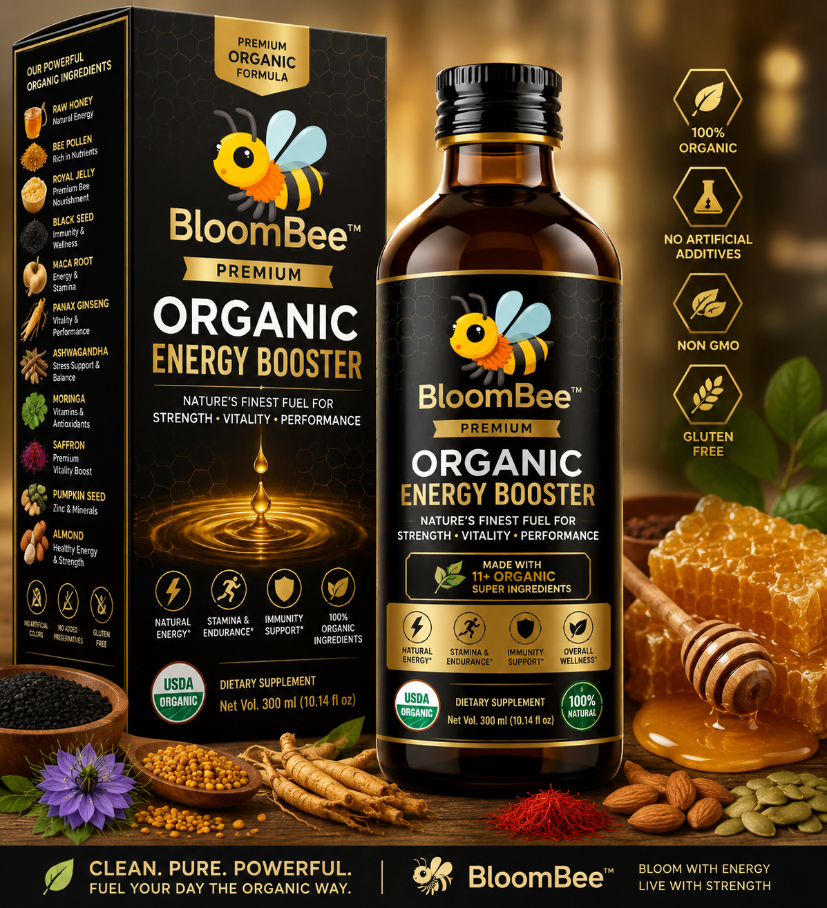 Premium Organic Energy Booster - BloomBee