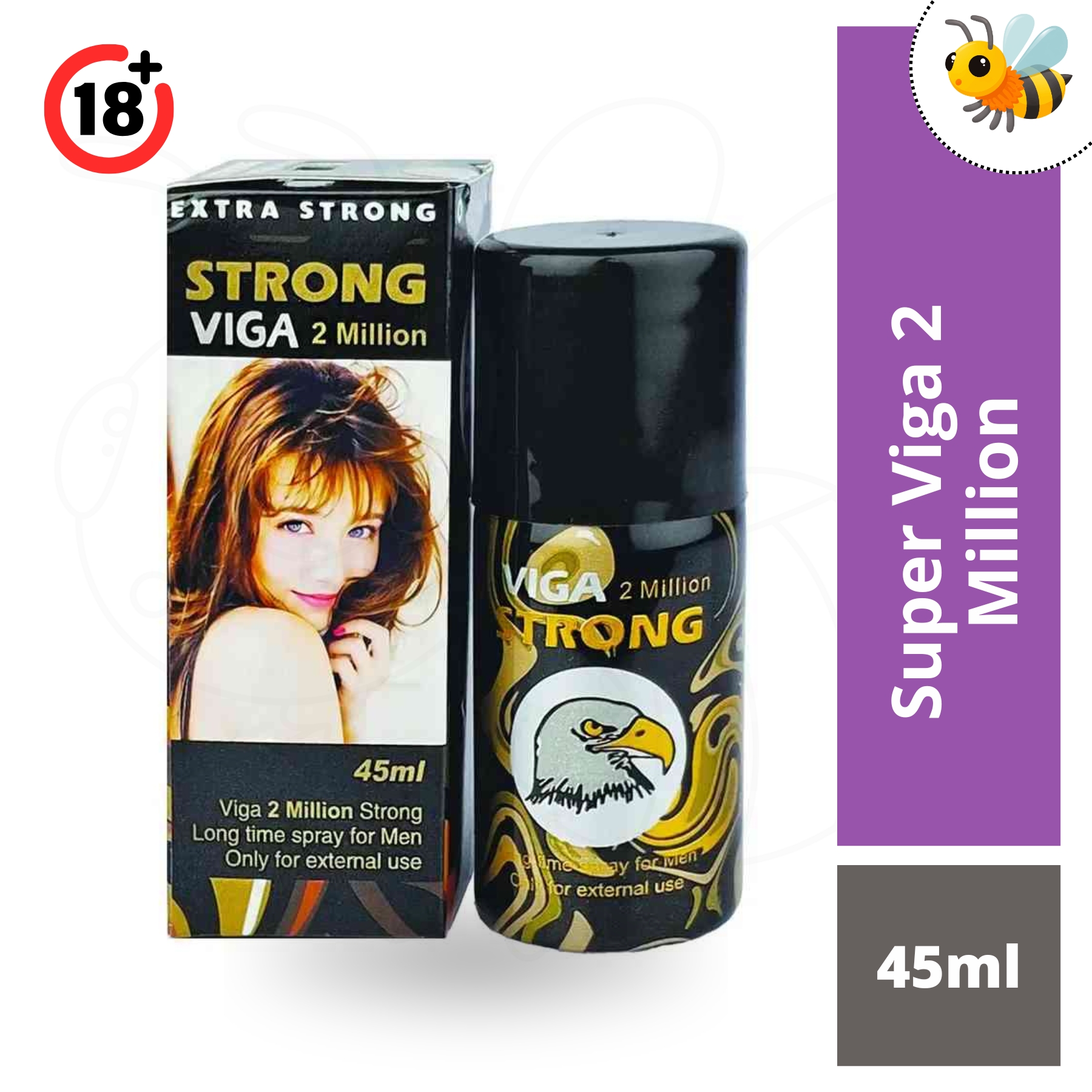 Super Viga 2 Million Strong Delay Spray 45ml | Extra Strong Timing Spray in Bangladesh